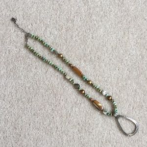 Silpada abalone shell & howlite necklace